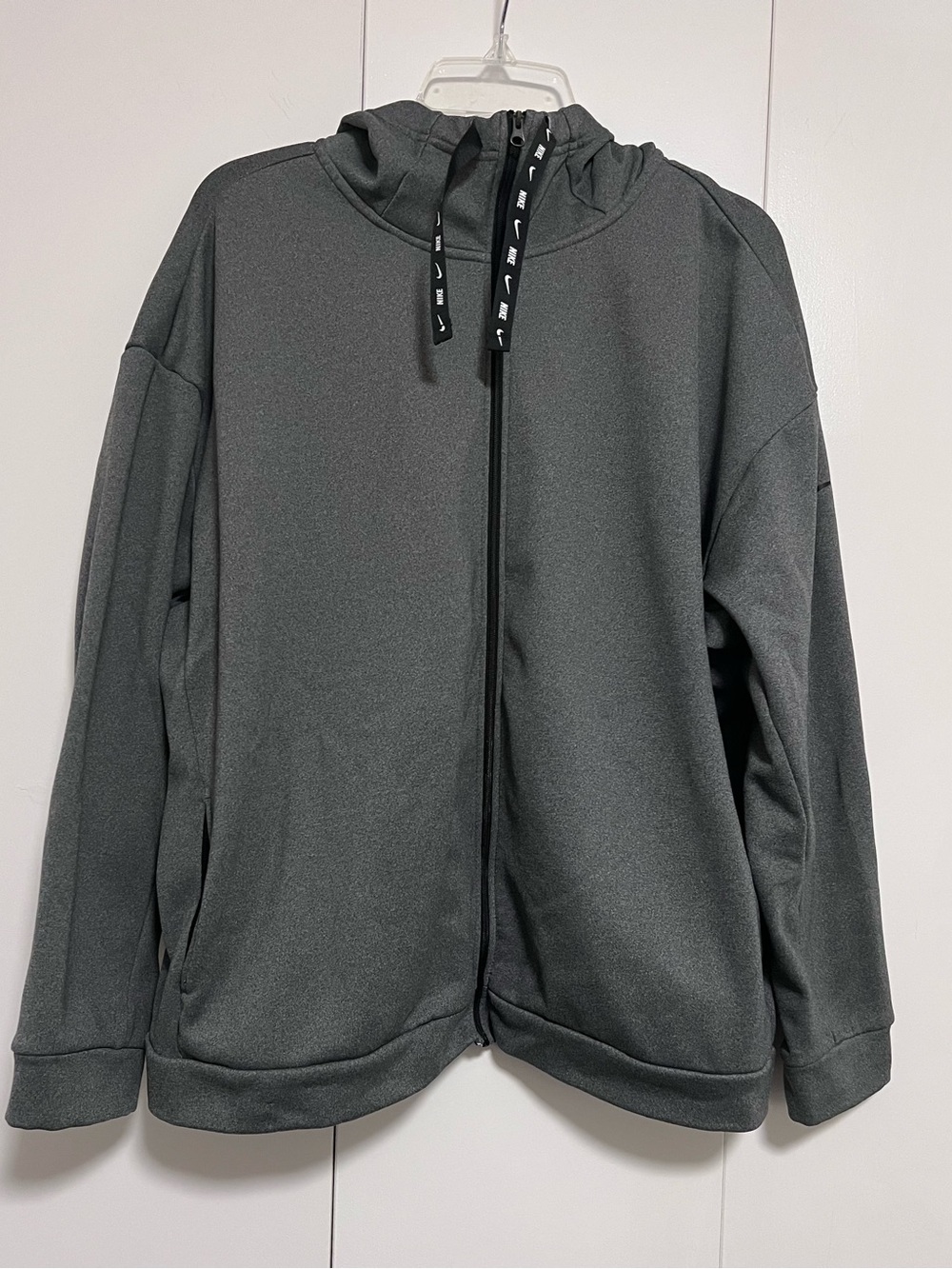 Nike Women’s Therma All-Time Full Zip Fleece Training Hoodie XL Gray BV4968-011